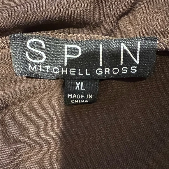 Mitchell Gross Spin Womens Brown Cap Sleeve Open Cardigan Duster Size XL - Picture 4 of 5